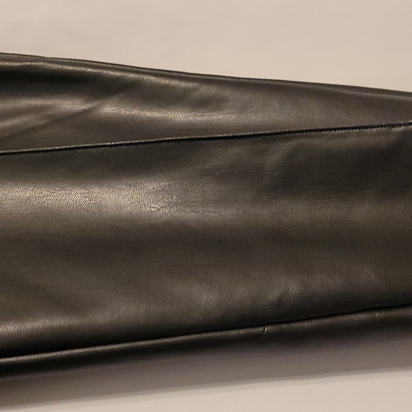 Anne Klein Faux Leather Pull on Leggins - Picture 9 of 16